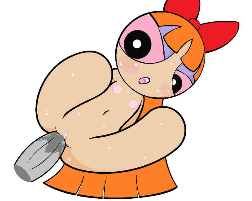 blossom cartoon_network clitoris female hair human lil_scooter56 looking_at_veiwer mammal nipples not_furry open_mouth penis powerpuff_girls pussy red_eyes red_hair sex simple_background spread_legs spreading sweat young