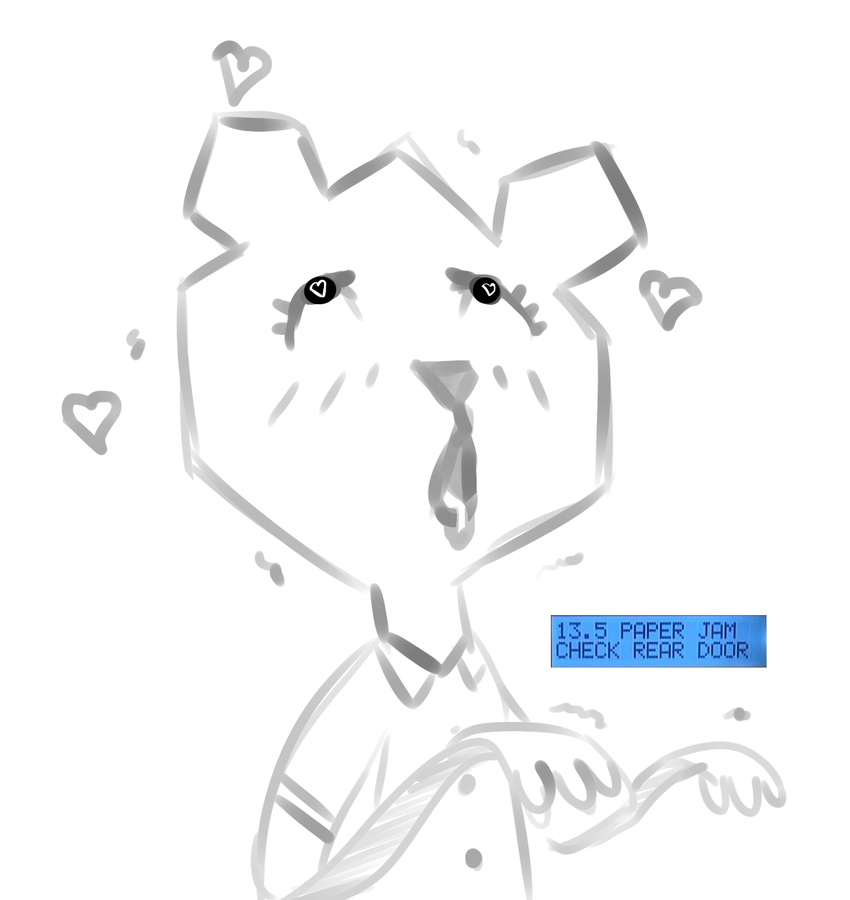 &lt;3 &lt;3_eyes ahegao anthro bear blush cartoon_network english_text eyelashes female humor looking_pleasured mammal open_mouth paper solo suggestive teri_(tawog) text the_amazing_world_of_gumball tongue tongue_out unknown_artist