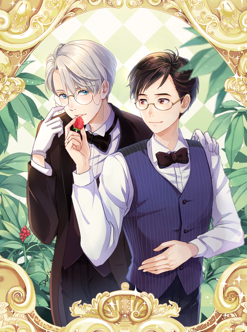 dorris katsuki_yuuri male megane victor_nikiforov yuri!!!_on_ice