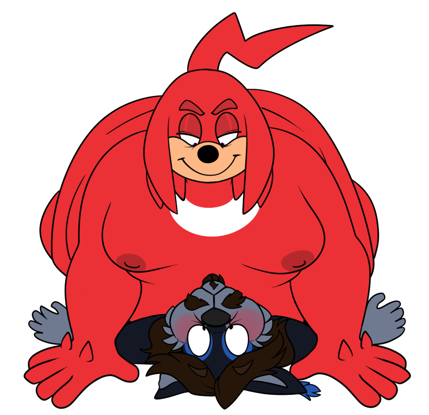 2020 5_fingers alpha_channel anthro beastofeuthanasia belly big_butt black_nose blue_body blue_fur blush blushing_profusely brown_hair butt canid canine canis cheek_tuft digital_drawing_(artwork) digital_media_(artwork) dominant dominant_male duo ear_tuft echidna eyebrow_through_hair eyebrows facial_hair facial_tuft fingers flat_colors fur grey_body grey_fur grey_inner_ear hair half-closed_eyes hand_spike hands_on_ground hi_res james_"ashley"_potter_jr. knuckles_the_echidna long_tail lying male male/male mammal monotreme moobs multicolored_body mustache narrowed_eyes nipples notched_ear obese obese_anthro obese_male on_another on_back on_front on_top overweight overweight_anthro overweight_male red_body red_eyebrows red_fur red_nipples sega simple_background smile smiling_at_another smug smug_face sonic_the_hedgehog_(series) submissive submissive_male tail tan_body tan_skin thick_thighs translucent translucent_hair transparent_background tuft wide_eyed wide_hips wolf