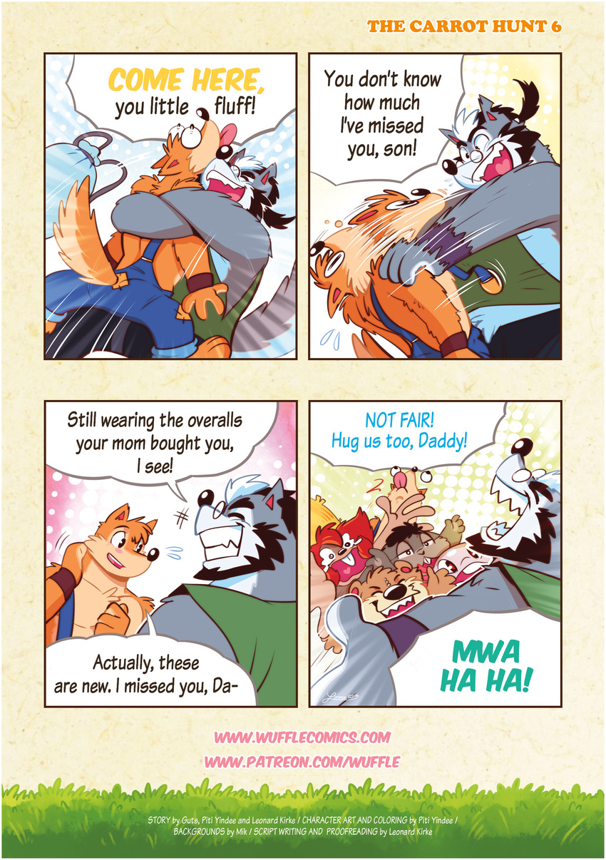 canine father father_and_son male mammal muscular parent piti_yindee son wolf wuffle wuffle_(webcomic)