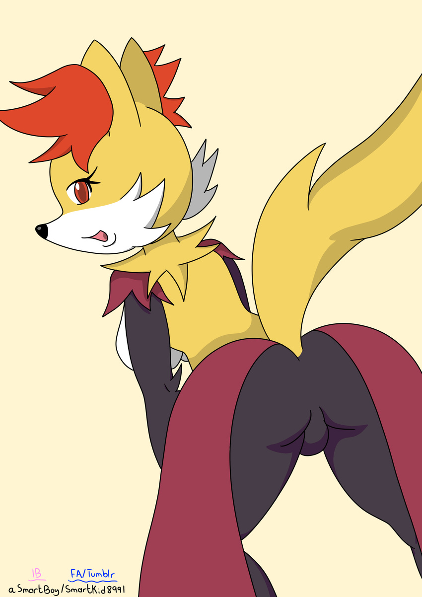 asmartboy breasts butt delphox female invalid_tag nintendo nintendoplayers101 pok&eacute;mon presenting round solo teasing video_games