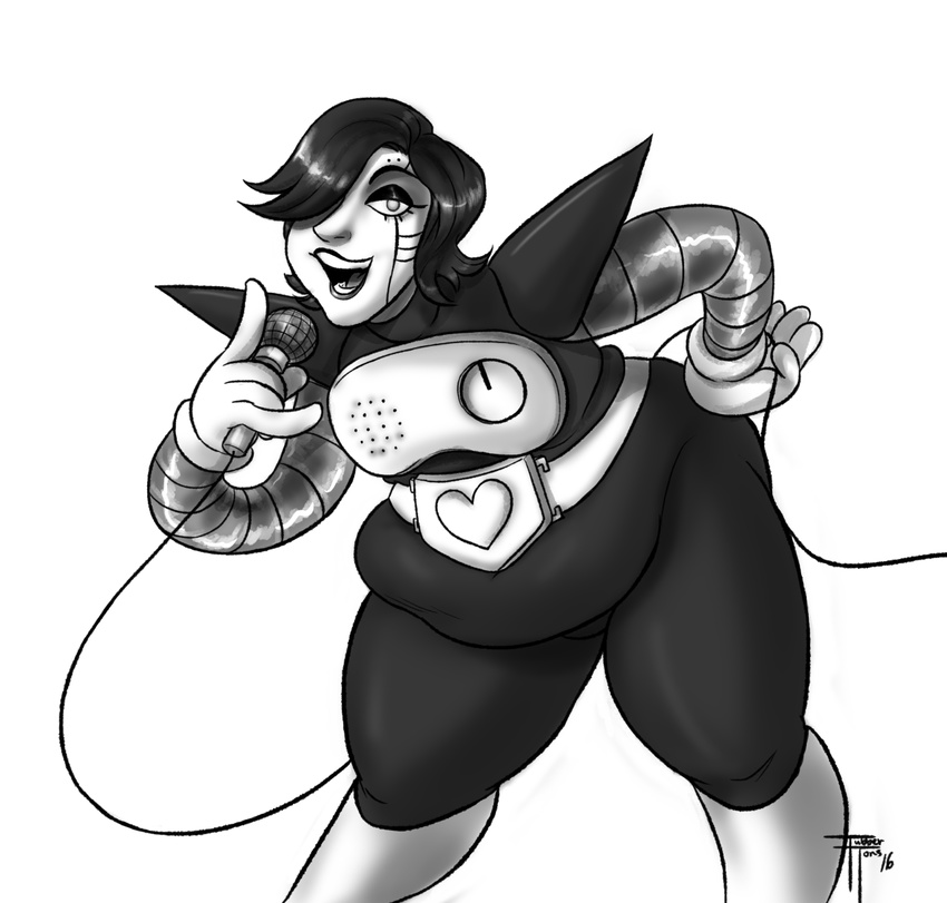 belly big_belly eyelashes machine male mettaton microphone open_mouth overweight robot thick_thighs tubbertoons undertale video_games