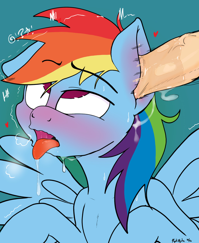 cum cum_in_ear equine female feral friendship_is_magic fucked_silly hair horse mammal multicolored_hair my_little_pony open_mouth pegasus pink_eyes pony rainbow_dash_(mlp) rainbow_hair rhk saliva tongue tongue_out wings