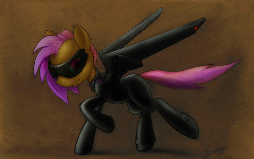 clothing cub darkdoomer equine eyewear friendship_is_magic glasses jet_pack mammal my_little_pony pegasus scootaloo_(mlp) stealth suit technology wings young