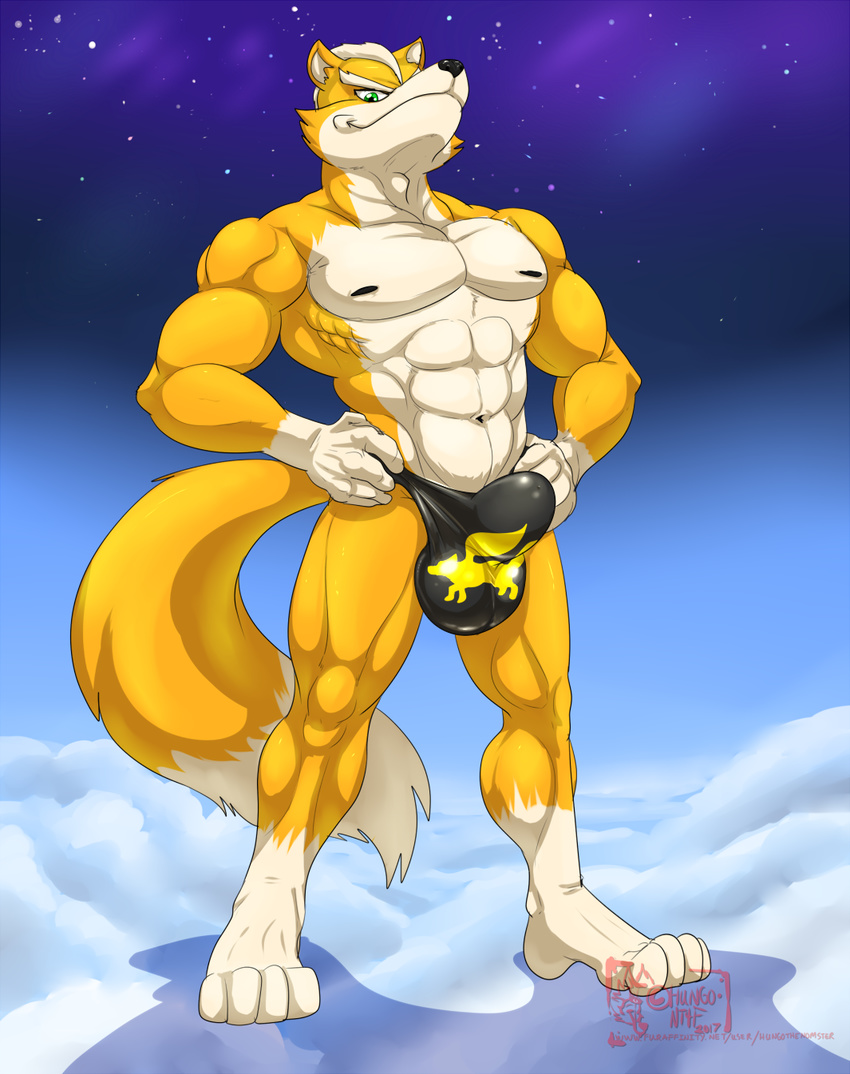 anthro bulge canine clothing fox fox_mccloud hungothenomster male mammal nintendo solo star_fox underwear video_games