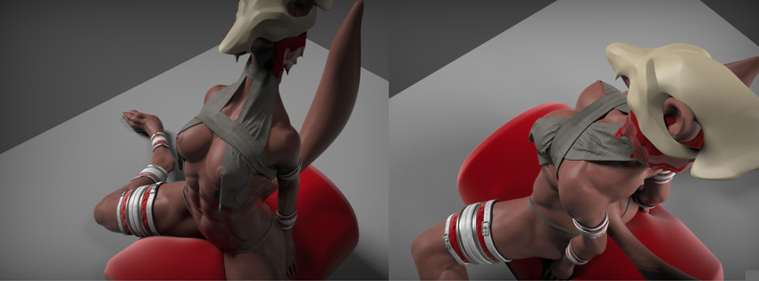 3d_(artwork) 3dmodel boobart breasts canine digital_media_(artwork) female fox mammal sculpt solo zbrush