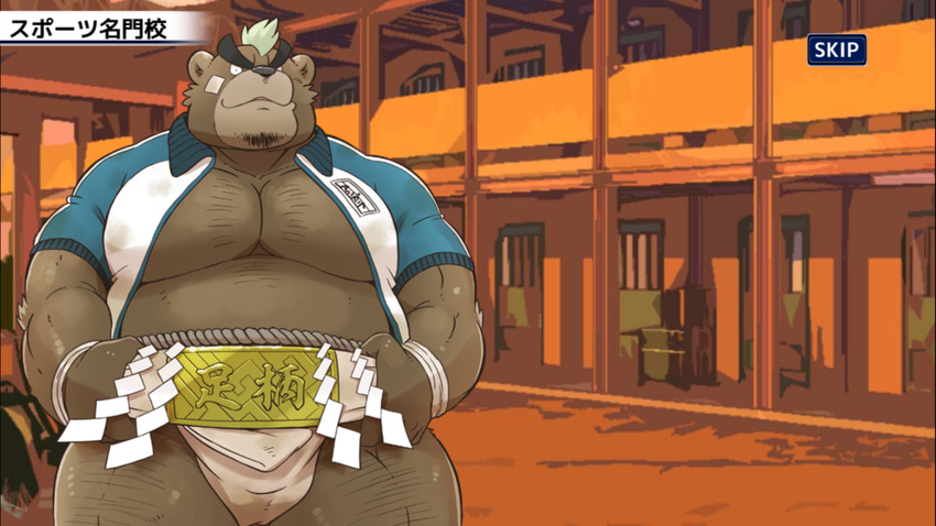 ashigara bear male mammal muscular slightly_chubby sumo tokyo_afterschool_summoners