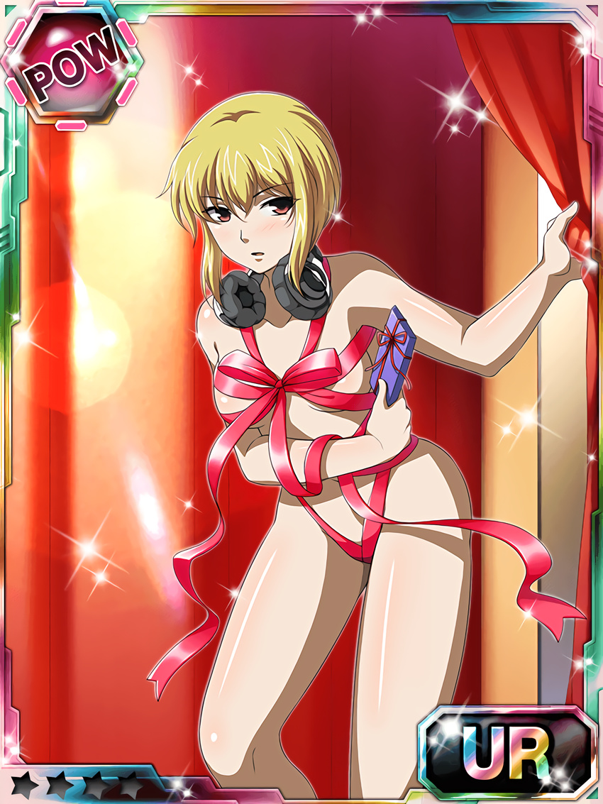 1girl blonde_hair charles_bonaparte freezing_(series) red_eyes short_hair solo standing