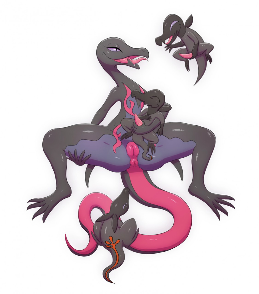 4_toes anus female lizard nintendo paws penis pok&eacute;mon pussy reptile salandit salazzle scalie silentsound toes video_games