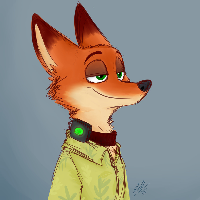 2017 anthro canine clothed clothing disney duo fox fur male mammal nick_wilde silverfly71 zootopia