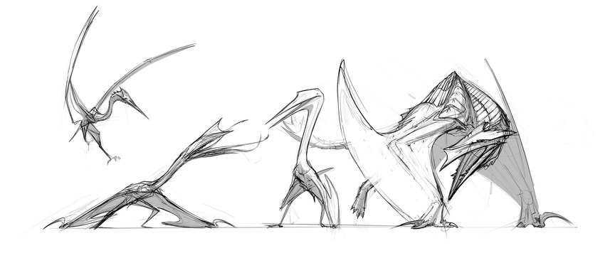 armor claws concerned flying four_wings invalid_tag pterosaur quetzalcoatlus reptile roaring scales scalie the_isle tongue two_wings wings