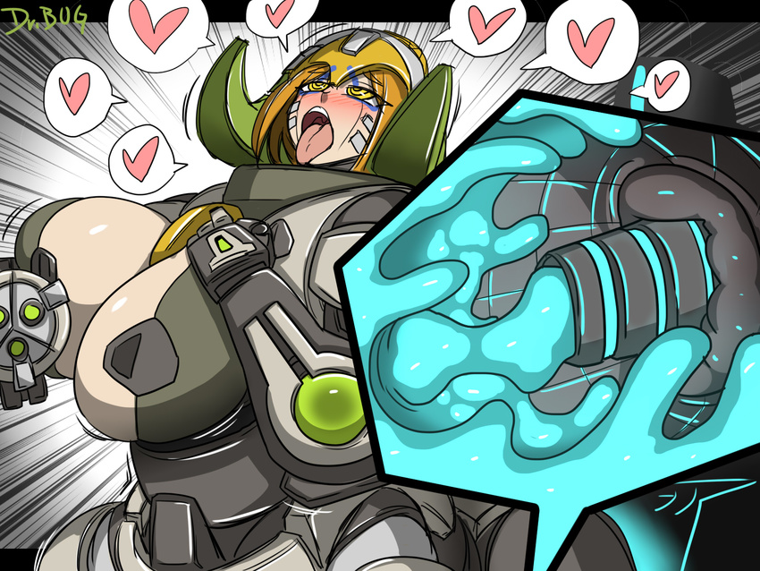 &lt;3 ahegao bastion_(overwatch) big_breasts blonde_hair blush breasts cervical_penetration cum cum_in_uterus cum_inside cutaway dr.bug duo equine equine_taur female hair internal living_machine looking_pleasured machine male male/female mammal omnic open_mouth orisa_(overwatch) overwatch penetration penis robot speech_bubble taur tongue tongue_out uterus vaginal vaginal_penetration video_games yellow_eyes