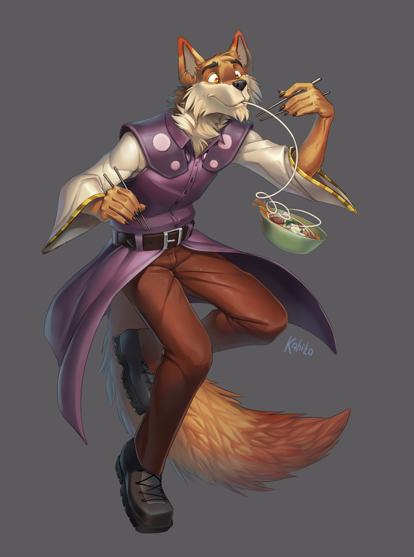 2017 anthro canine clothed clothing coyote kahito_slydeft_(artist) male mammal