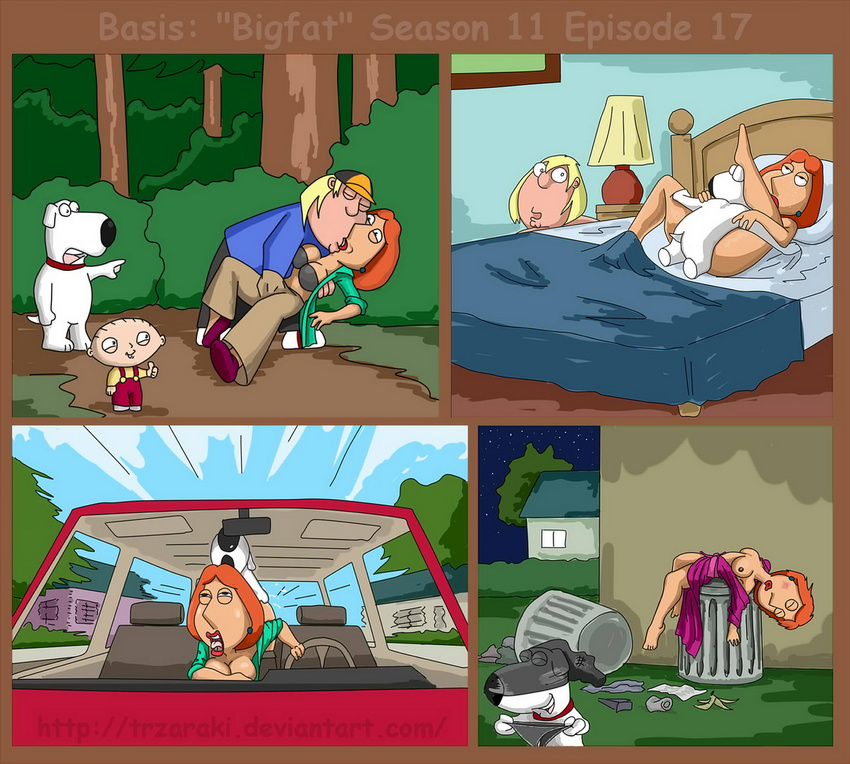 brian_griffin comic family_guy lois_griffin stewie_griffin trzaraki vylfgor