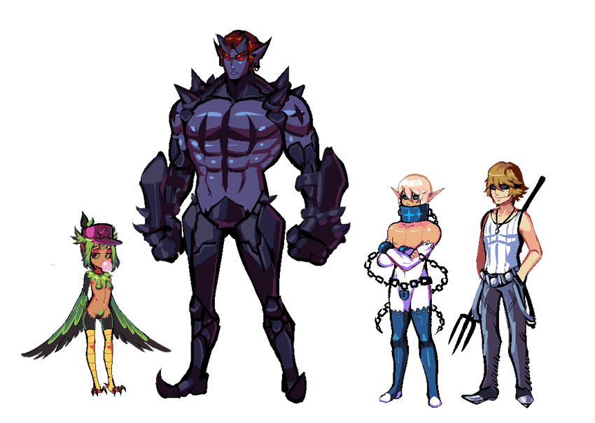 avian bird breeding_season demon elf houka_inumuta human humanoid ira_gamagoori kill_la_kill mammal nonon_jakuzure s-purple uzu_sanageyama