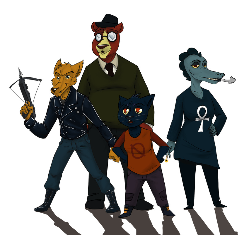 alligator angus_(nitw) bea_(nitw) bear canine cat crocodilian dartolos feline female fox gregg_(nitw) mae_(nitw) male mammal night_in_the_woods reptile scalie