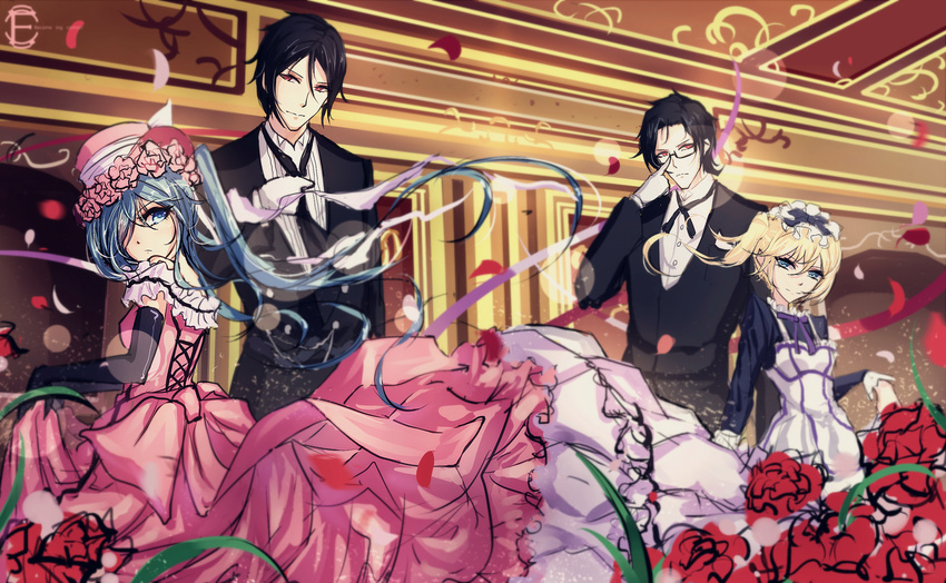 alois_trancy butler ciel_phantomhive claude_faustus crossdressing dress gothic_lolita kuroshitsuji lace maid sebastian_michaelis trap victorian