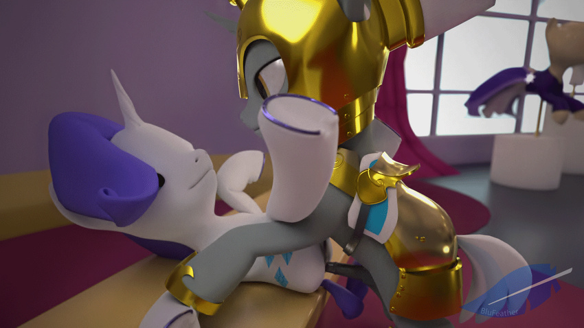 3d_(artwork) anal animated anus blufeather digital_media_(artwork) equine female feral friendship_is_magic horse mammal my_little_pony pony pussy rarity_(mlp) royal_guard_(mlp) sound