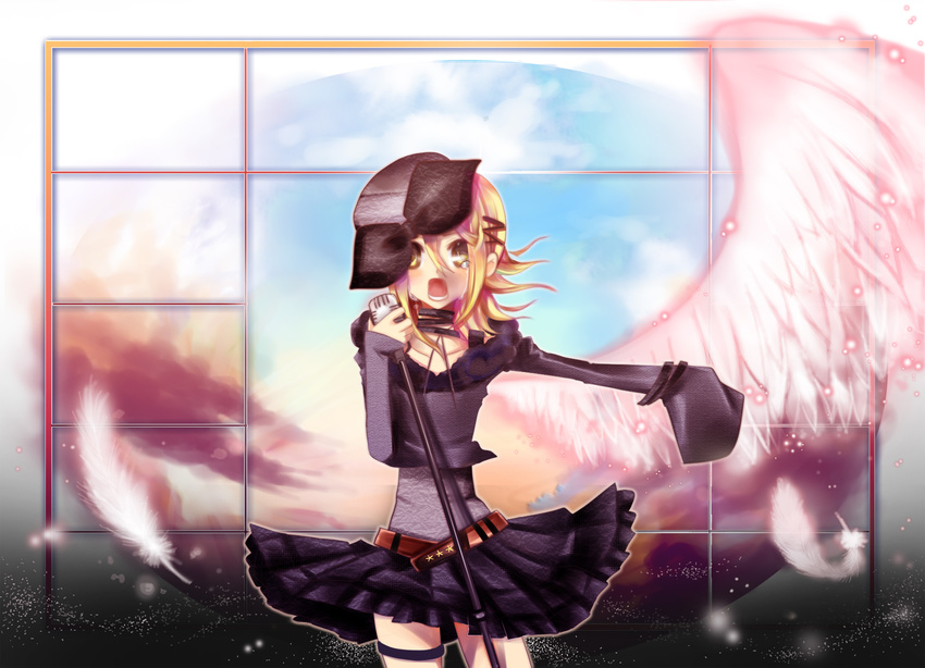 kagamine_rin tagme vocaloid wings