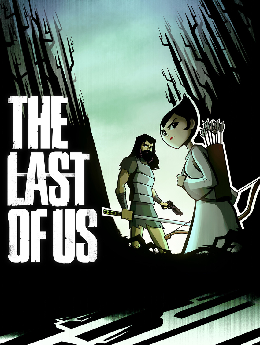 1boy 1girl character_request parody samurai_jack tagme the_last_of_us