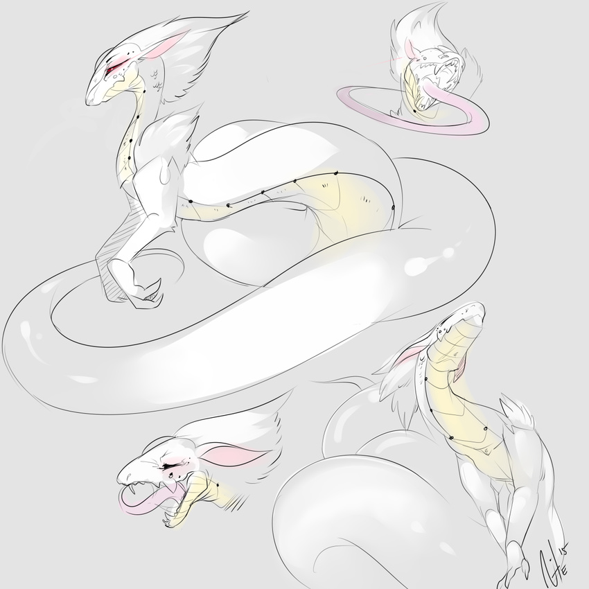 ambiguous_gender dragon eastern_dragon feral hair multiple_images nite scales simple_background solo