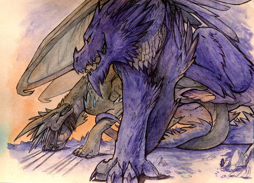 claws duo eye_contact female forced gragon guild_wars male male/female oc:glint oc:kralkatorrik raised_leg rait rape scales scalie sex teeth traditional_media_(artwork) video_games