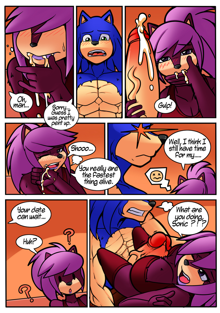 big_breasts big_penis breasts comic cum cum_drip cum_in_mouth cum_inside dreamcastzx1 dripping female hedgehog huge_penis joykill male mammal penis pinned sonia_the_hedgehog sonic_(series) sonic_the_hedgehog sonic_underground swallowing_cum