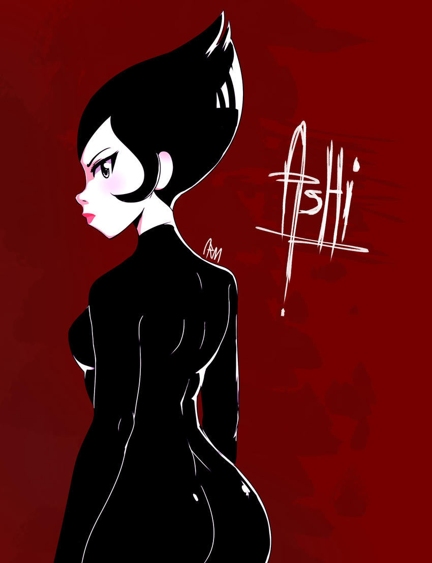 1girl black_hair character_request samurai_jack solo tagme