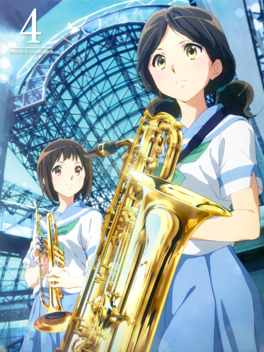 disc_cover hibike!_euphonium ikeda_shouko nakaseko_kaori ogasawara_haruka seifuku