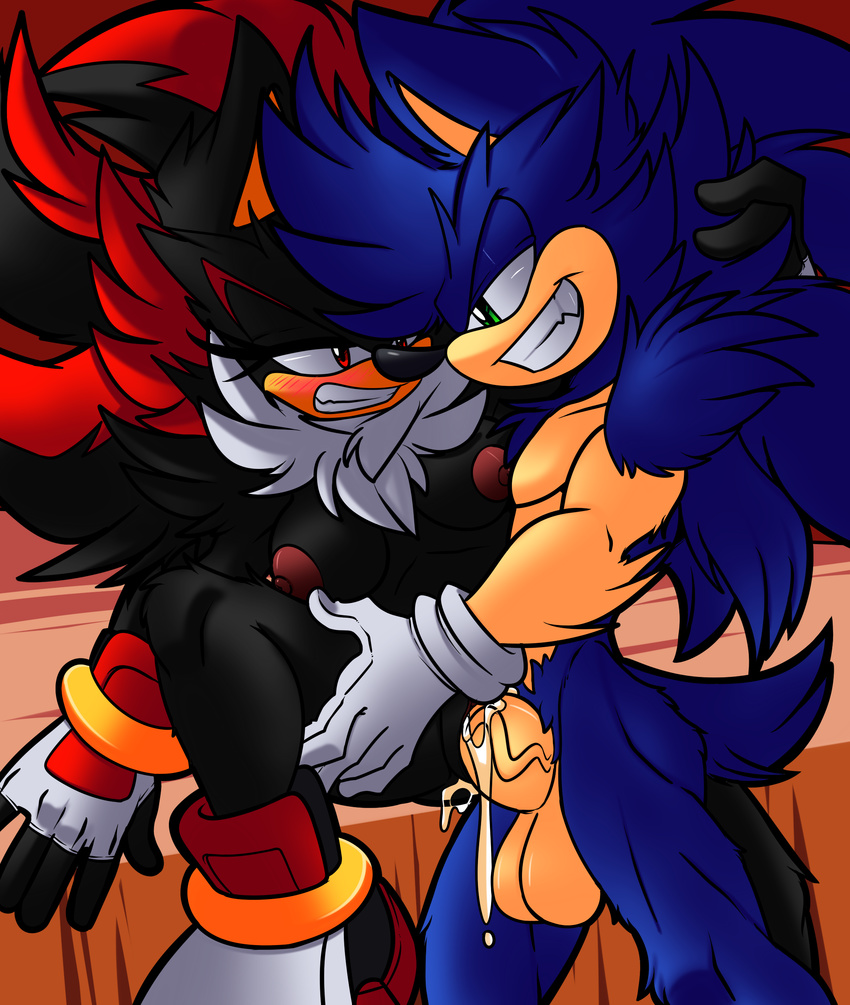 big_breasts big_penis breasts cum cum_in_pussy cum_inside dreamcastzx1 fem_shadow female hedgehog male mammal mimy92sonadow penis sonic_(series) sonic_the_hedgehog