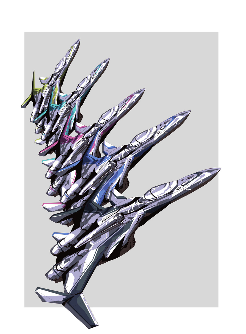 aircraft airplane fighter_jet highres jet keitel_von_birsk macross macross_delta military military_vehicle multicolored space_craft starfighter valkyrie variable_fighter vf-31 vf-31c vf-31e vf-31f vf-31j vf-31s