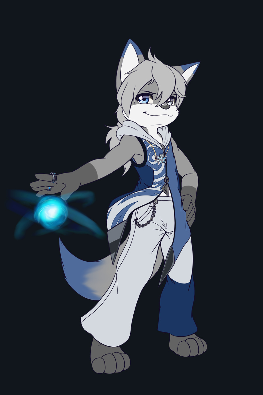 anthro armpits canine cub fox fur hair kline magic male mammal maverick_skye young