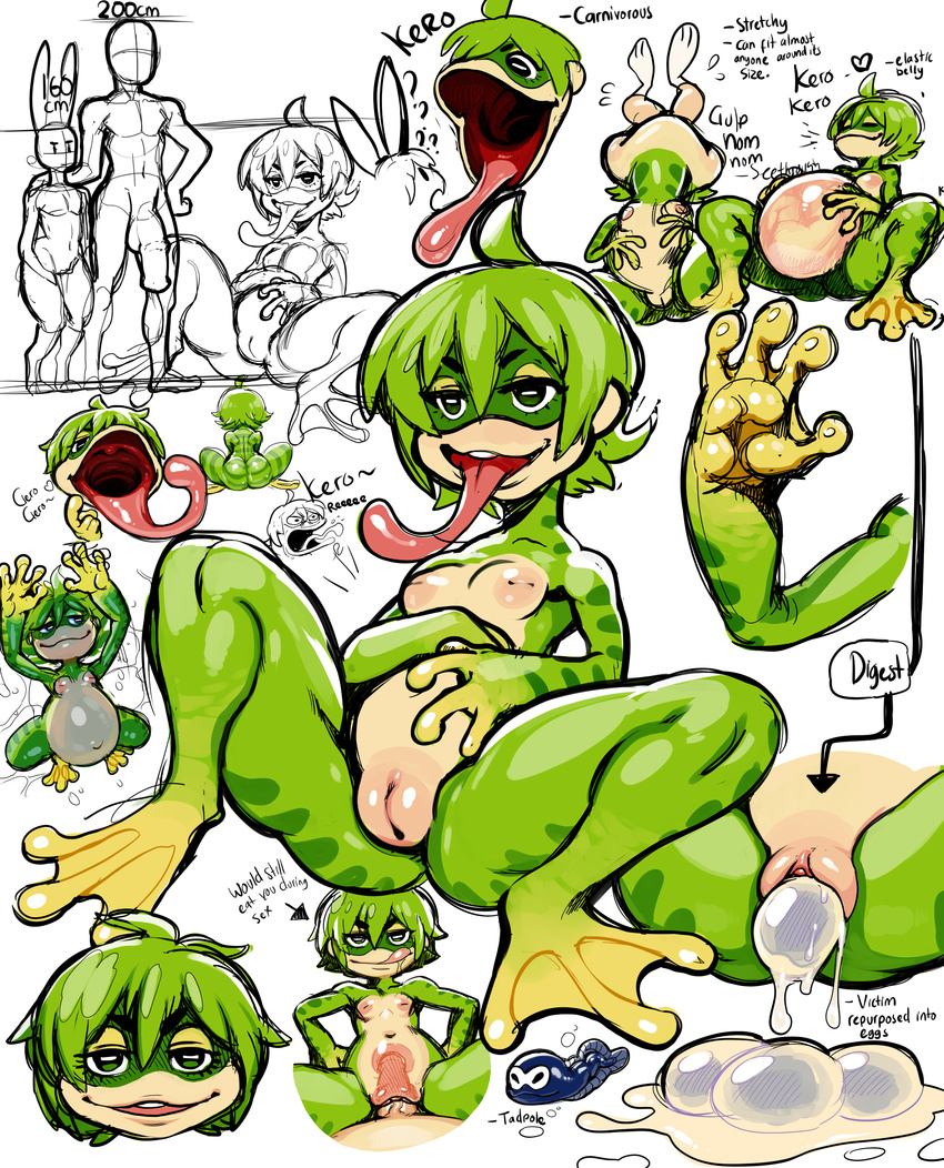 &lt;3 2016 ? amphibian animal_genitalia animal_penis anthro armpits big_penis breasts butt digestion digital_media_(artwork) drooling egg equine_penis female frog green_eyes green_hair green_skin hair half-closed_eyes humanoid humanoid_penis internal inverted_nipples keropin lagomorph long_ears mammal midriff modeseven navel nipples nude open_mouth oviposition penetration penis plump_labia pussy rabbit rebirth saliva same_size_vore simple_background size_difference sketch small_breasts tongue tongue_out transformation vaginal vaginal_penetration vein veiny_penis vore white_background