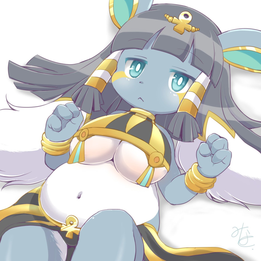 artist_request black_hair fullbokko_heroes furry long_hair rabbit teal_eyes