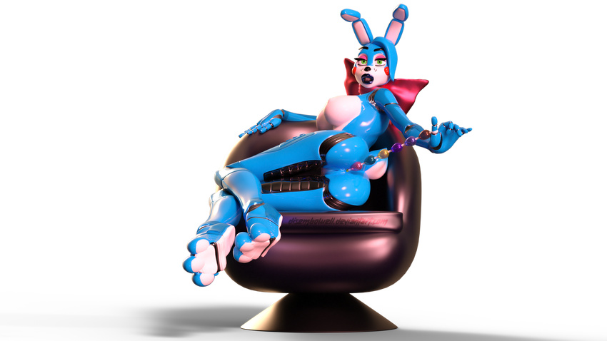 2017 3d_(artwork) anal anal_beads animatronic anthro digital_media_(artwork) disembowell_(artist) female five_night's_at_freddy's five_nights_at_freddy's five_nights_at_freddy's_2 lagomorph machine mammal nipples nude pussy rabbit robot sex_toy toy_bonnie_(fnaf) video_games