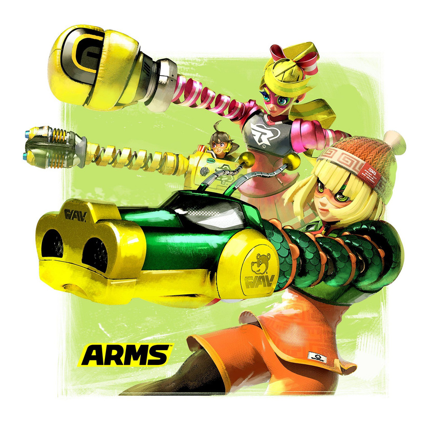 arms mechanica min_min nintendo ribbon_girl
