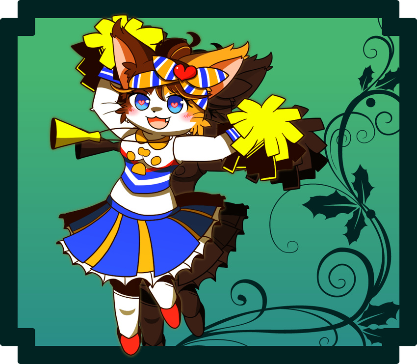 artist_request blue_eyes cat cat_busters cheerleading furry