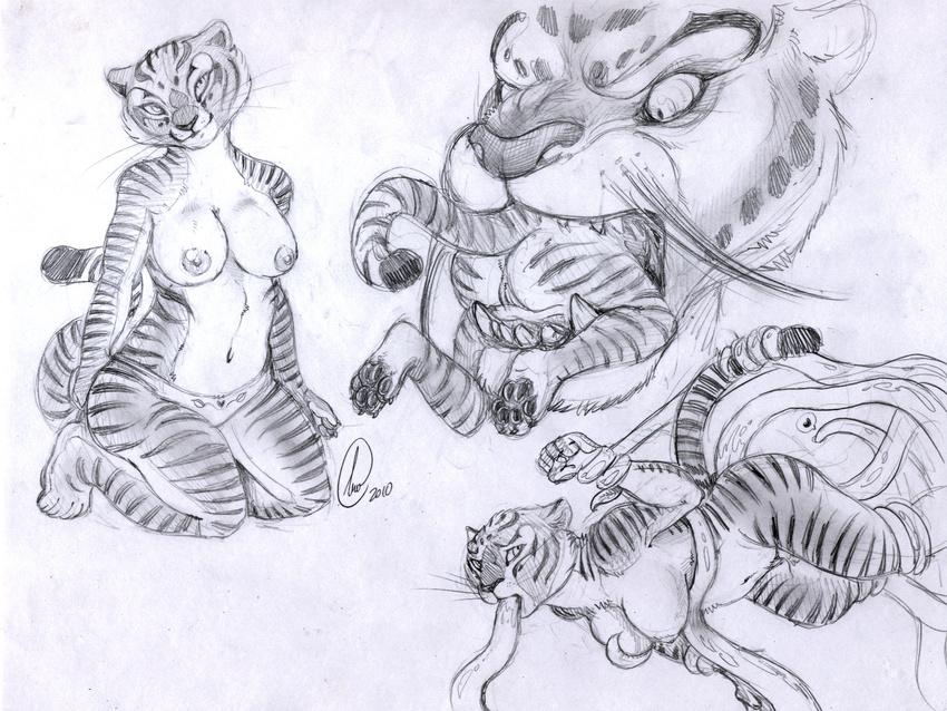breasts female gravewalker kung_fu_panda master_tigress nude tai_lung tentacles vore