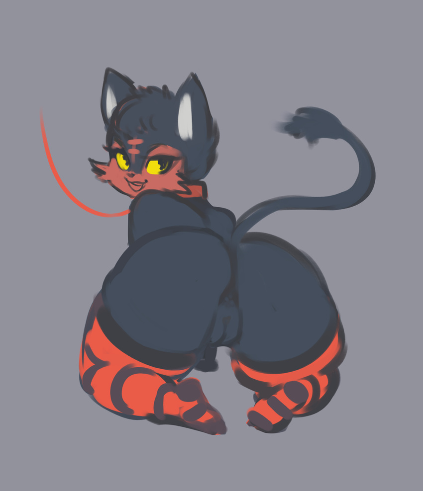 butt collar female litten liveforthefunk nintendo pok&eacute;mon pussy video_games