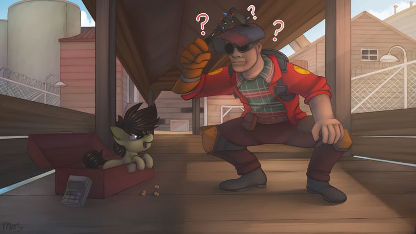 engineer equine fan_character horse human mammal marsminer my_little_pony pone_keith pony team_fortress_2 valve video_games