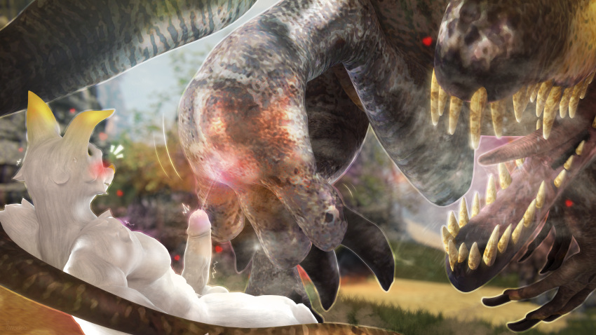 &lt;3 16:9 3_toes 3d_(artwork) 4k absurd_res ambiguous_gender anthro anthro_on_feral bat bat_(petruz) bestiality big_claws black_claws black_finger_claws black_toe_claws blender_(software) blush bodily_fluids claws dark_body digital_media_(artwork) dinosaur dominant dominant_ambiguous dominant_feral duo erection fangs feet feral finger_claws foot_fetish fur genital_danger_play genital_fluids genitals hair hi_res humanoid_genitalia humanoid_penis interspecies larger_feral lying male male/ambiguous male_on_feral mammal nature nature_background nude on_back open_mouth orion_prelude ovis_wooloo paws penis petruz_(copyright) precum precum_on_foot precum_on_penis reptile roaring saliva saliva_on_tongue scalie sex sharp_claws size_difference spinosaurid spinosaurus steam submissive submissive_anthro submissive_male tail tail_around_another teeth theropod toe_claws toes tongue white_body white_fur white_penis widescreen yellow_ears yellow_teeth