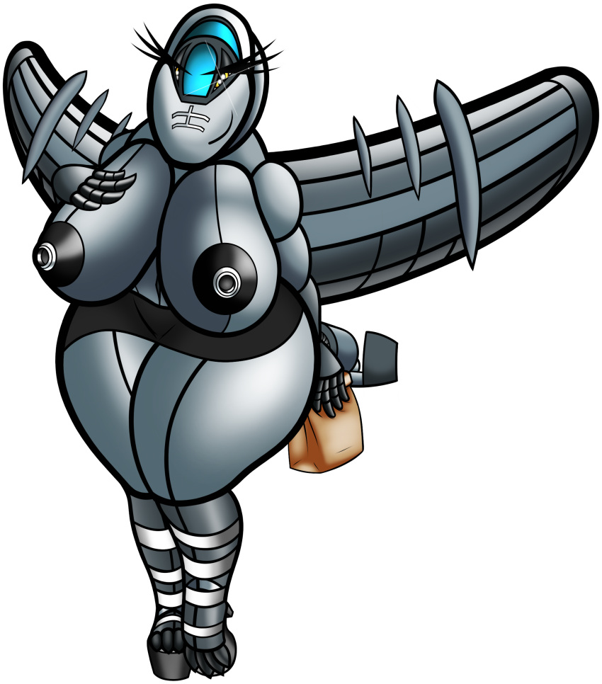 2023 absurd_res aircraft alpha_channel anthro areola big_breasts biped black_areola black_clothing blue_body bottomwear breasts claws clothed clothing dark_body dark_wings digital_drawing_(artwork) digital_media_(artwork) eyelashes female grey_body grey_clothing grey_wings hi_res holding_object huge_hips huge_thighs legwear living_aircraft living_machine living_vehicle lizzyglizzy looking_at_viewer machine multicolored_body nipples partially_clothed simple_background smile solo thick_eyelashes thick_thighs topless transparent_background two_tone_body two_tone_wings vehicle watermark white_clothing white_nipples wings yellow_eyes