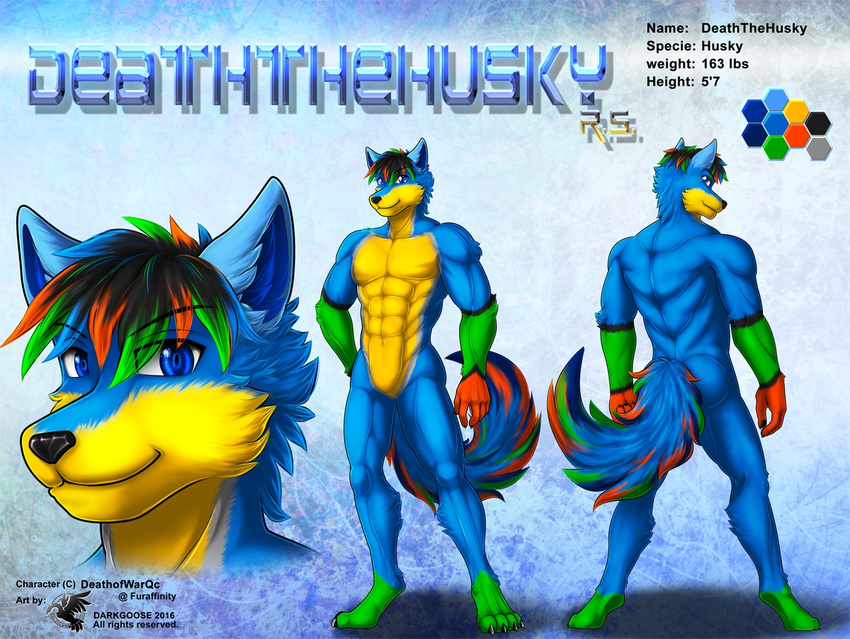 canine colorful comission darkgoose deaththehusky dog husky invalid_color invalid_tag male mammal model_sheet muscular rs sheet_(disambiguation)