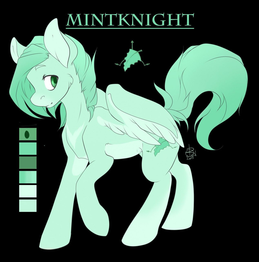 black_background blue_fur cutie_mark cyan_hair equine fan_character feathered_wings feathers feral fur green_eyes mammal model_sheet my_little_pony pegasus rikitoka simple_background solo wings