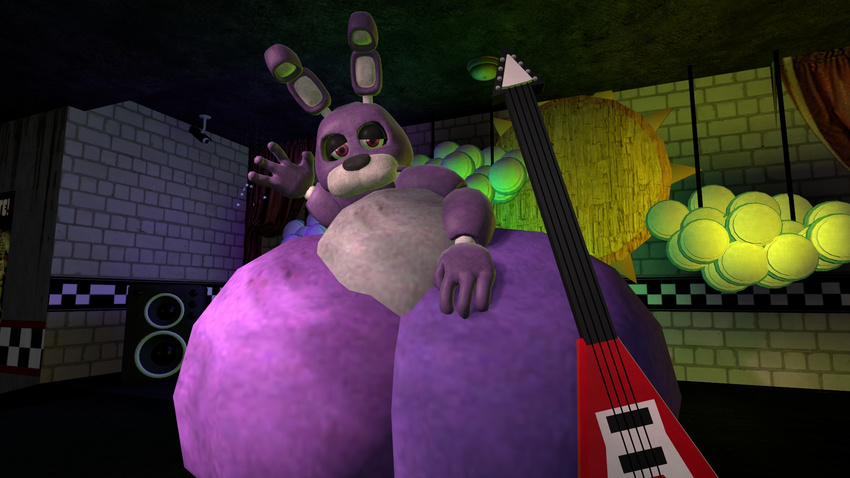 3d_(artwork) big_butt bonnie_(fnaf) butt butt_fetish digital_media_(artwork) five_nights_at_freddy's grabbing growth source_filmmaker video_games