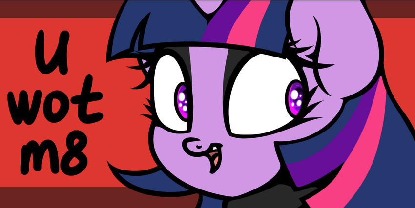 2017 dialogue english_text equine female feral friendship_is_magic fur hair horn horse mammal multicolored_hair my_little_pony open_mouth pony purple_eyes simple_background slavedemorto solo text twilight_sparkle_(mlp) winged_unicorn wings