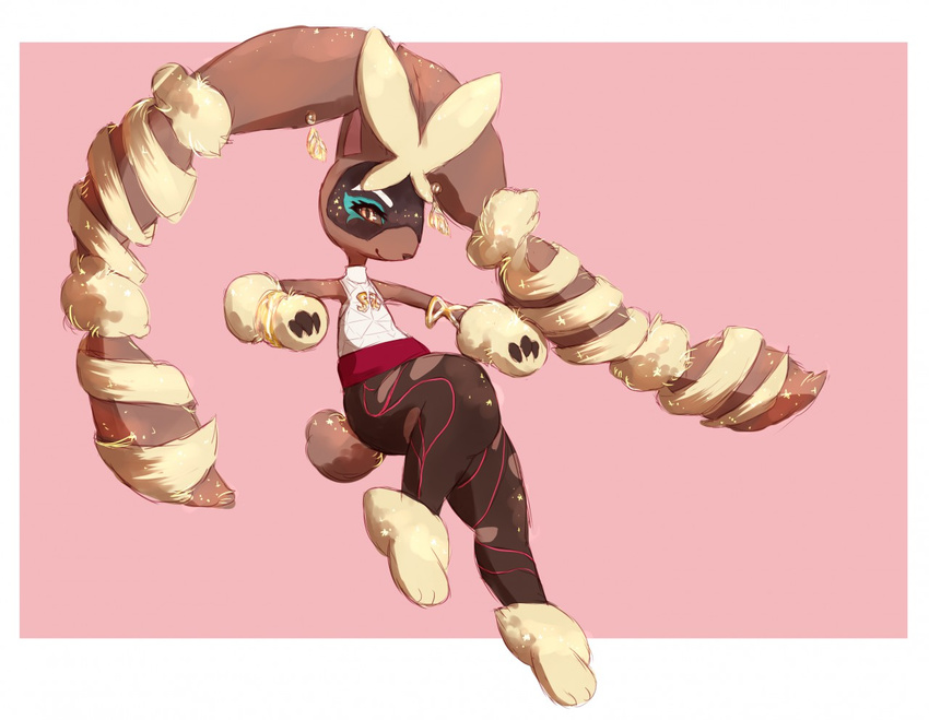 arms_(game) clothing lagomorph mammal mega_evolution mega_lopunny nintendo noerbmu pok&eacute;mon shirt solo twintelle video_games