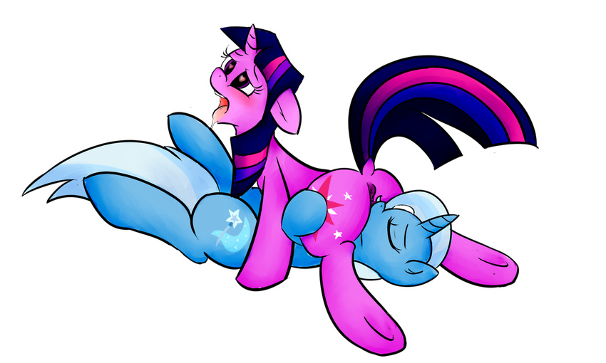 69_position anus cunnilingus cutie_mark equine female female/female friendship_is_magic horn invalid_tag mammal my_little_pony oral sex spottyfreak trixie twilight_sparkle_(mlp) unicorn vaginal