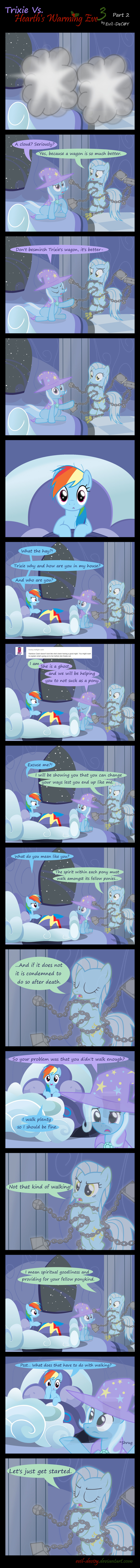 2014 absurd_res bed comic equine evil-dec0y female friendship_is_magic ghost hi_res horse mammal my_little_pony pony rainbow_dash_(mlp) spirit trixie_(mlp)